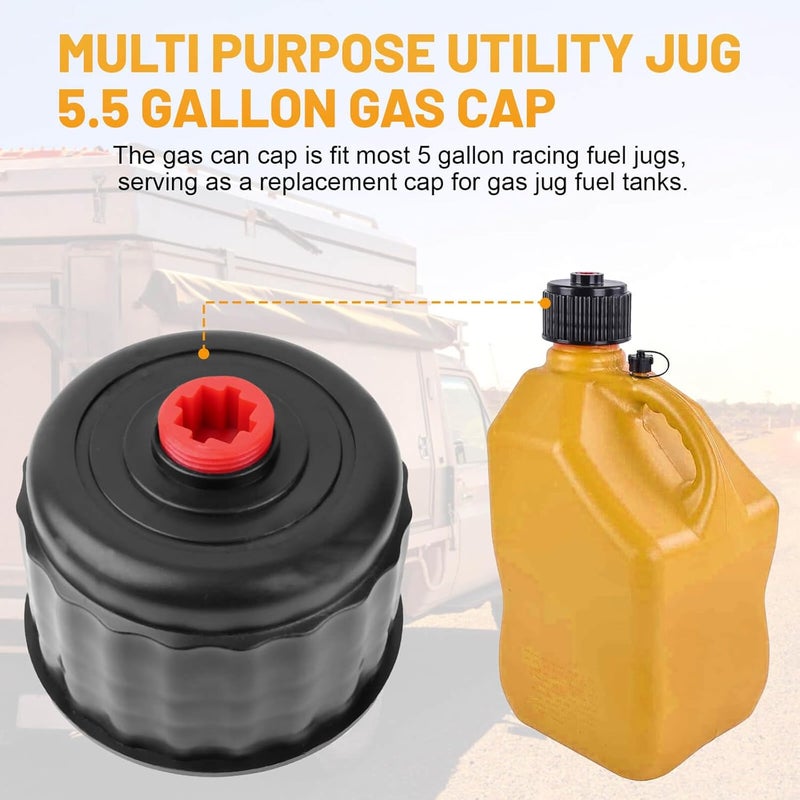 AFZZ Gas Cans, Fuels Replacement Jug Cap, Racing Fuel 3042 Replacement Cap for 5 Gallon Racing Fuel Jugs, Gas Cans, Fuel Tank Cap - 4 Pack - Image 5